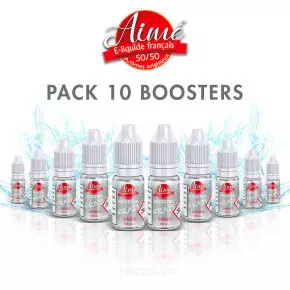 Pack 10 boosters de nicotine frais Aimé 50/50