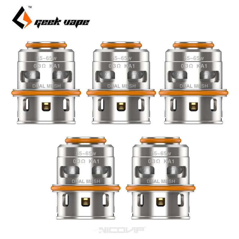 Pack 5 résistances Z Max M Series GeekVape - Dual Mesh 0,3 ohm