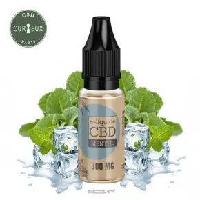 E liquide Menthe CBD Curieux 10ml - 300 mg