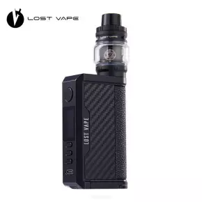 Kit Centaurus Q200 Subohm Lost Vape - Black Carbon Fiber