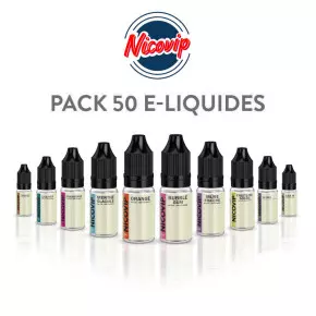 Pack 50 E-liquides NicoVIP