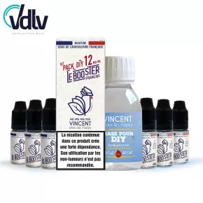 Pack DIY Le Booster Français VDLV 50/50 125ml - 12 mg