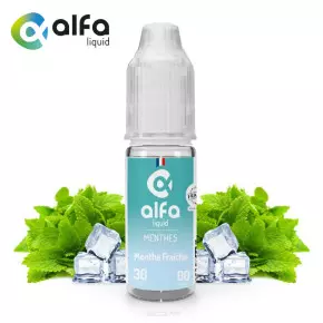 E-liquide Alfaliquid Menthe Fraiche 10ml - Sans nicotine