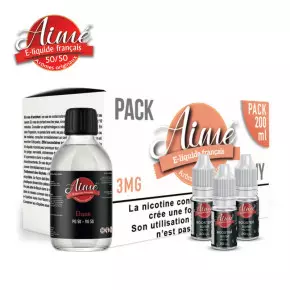 Pack base nicotinée 50/50 Aimé 200ml - 3 mg