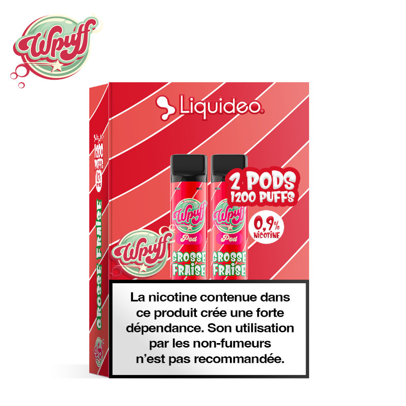 2 Pods Grosse Fraise Wpuff Liquideo