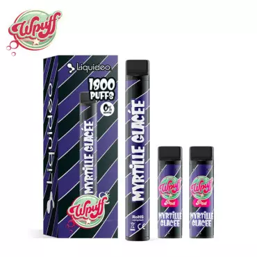 Wpuff 1800 1 Batterie + 3 Pods Myrtille Glacée Liquideo