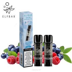 2 Recharges Puff Myrtille Framboise Acidulées Elfa pro Elfbar