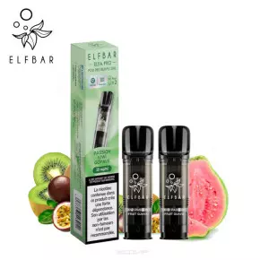 Pack 2 Pods Kiwi Passion Goyave Elfa pro Elf Bar - Sans nicotine