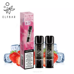 Pack 2 Pods Fraise Glacée Elfa pro Elf Bar - Sans nicotine