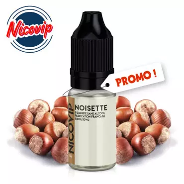 Promo e-liquide Noisette Nicovip 10ml