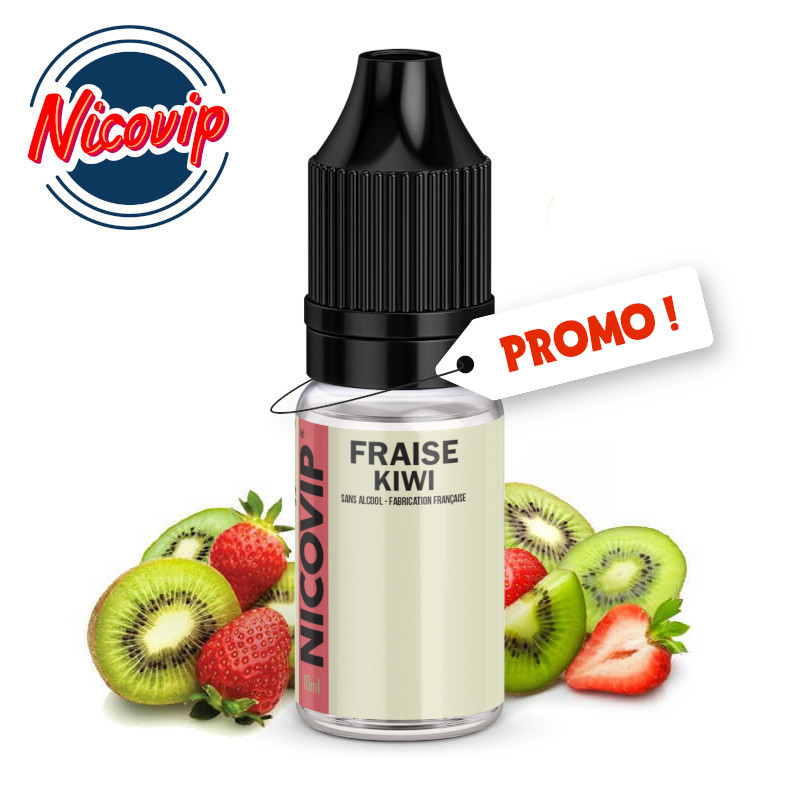 Promo e-liquide Fraise Kiwi Nicovip 10ml