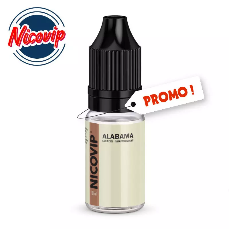 Promo e-liquide Alabama Nicovip 10ml - 3 mg