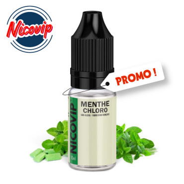 Promo e-liquide Menthe Chlorophyle Nicovip 10ml - Sans nicotine