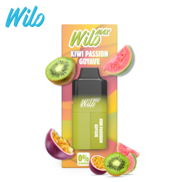 1 Batterie + Pod + Fiole Kiwi Passion Goyave Wilo Max 12ml sans nicotine