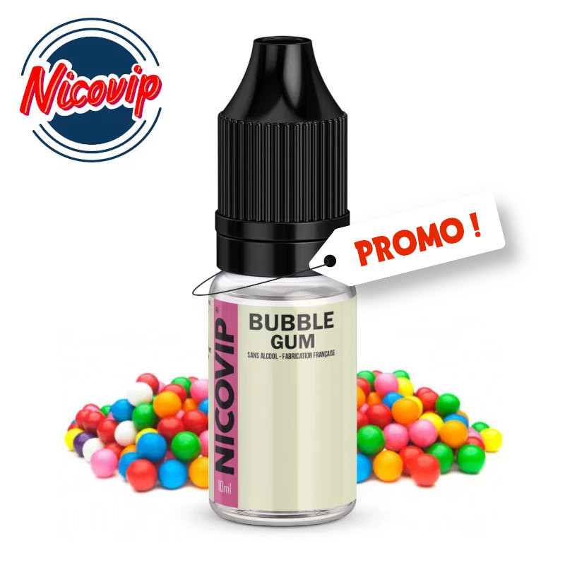 Promo E-liquide Bubble Gum Nicovip 10ml