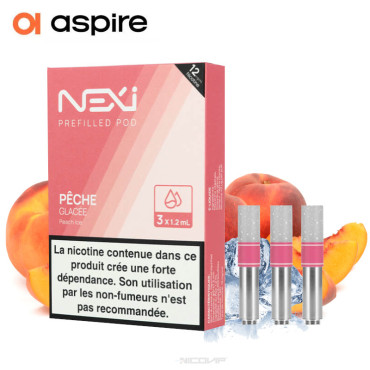 3 Cartouches Nexi One Pêche Glacée 1,2ml Aspire