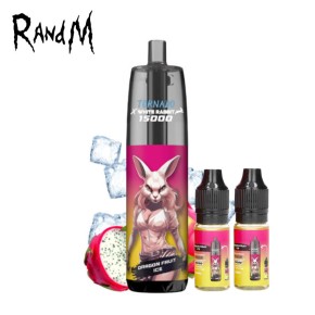 Kit Puff Tornado 15000 Dragon Fruit Ice White Rabbit Randm