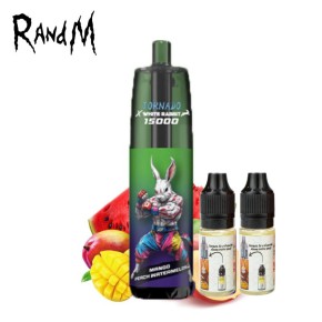 Kit Puff Tornado 15000 Mango Peach Watermelon White Rabbit Randm