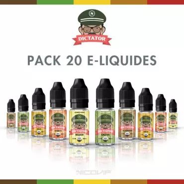 Pack 20 E-liquides Dictator