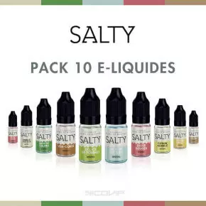 Pack 10 E-liquides Salty