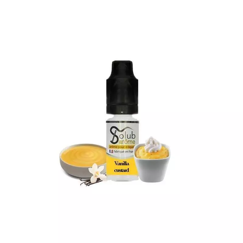 Arôme Vanilla Custard de Solubarome 10ml