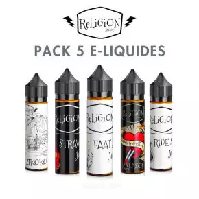 Pack 5 E liquide Religion Juice 50ml