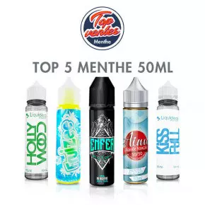 Top 5 E liquides Menthe 50ml