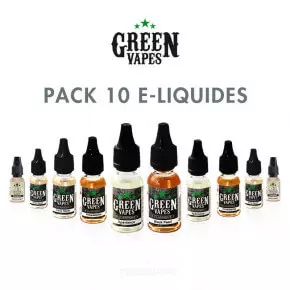 Pack 10 e-liquides Green Vapes